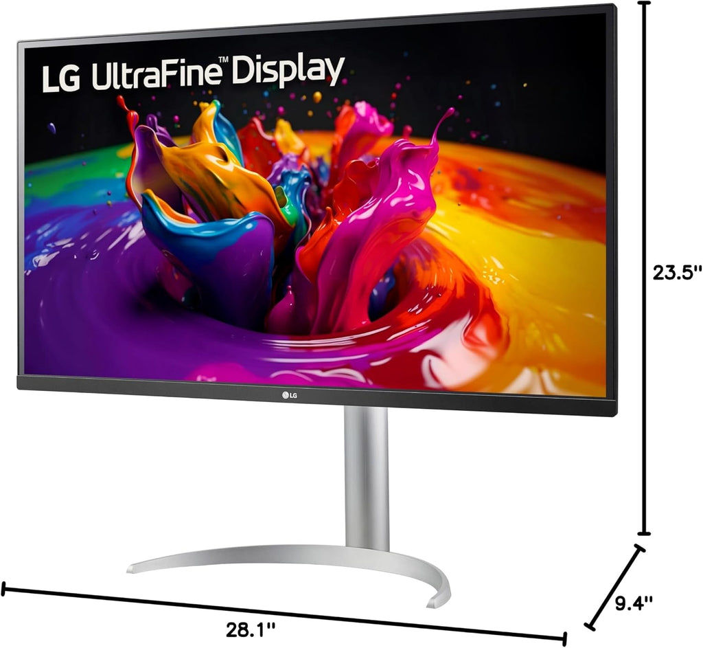 LG 32UP83AK-W 32-inch Ultrafine 4K UHD (3840 x 2160) IPS Computer Monitor, 60Hz, HDR10, Built-in Speaker, Reader Mode, HDMI, DisplayPort, USB Type-C 60W PD, Tilt/Height/Pivot Adjustable Stand, White