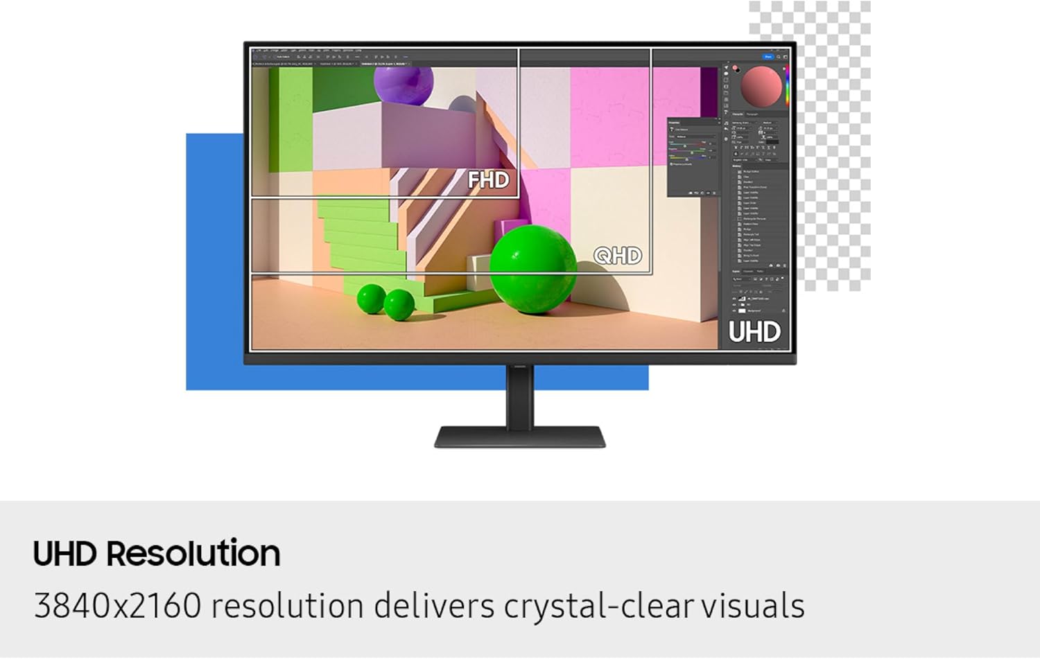 Samsung 37' ViewFinity S8 (S80UD) 4K UHD HDR10 High Resolution Monitor with USB-C and Ergonomic Design, Built-in KVM Switch, Intelligent Eye Care, LS37D800UANXZA, 2025