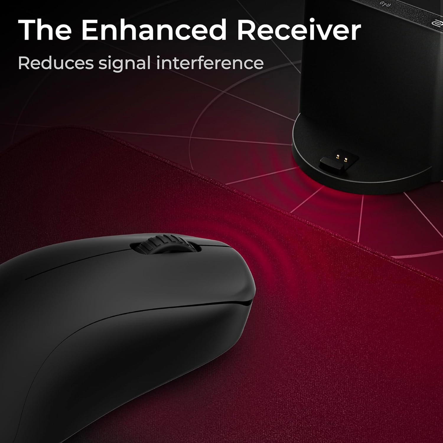 BenQ Zowie U2-DW 4K Wireless Mouse for Esports, Sports Science, 4K Enhanced Receiver, 60g, Symmetrical, Driverless, 3950 Sensor, 4K Polling Rate Wireless Mouse (U | 3950 Sensor | Symmetrical)