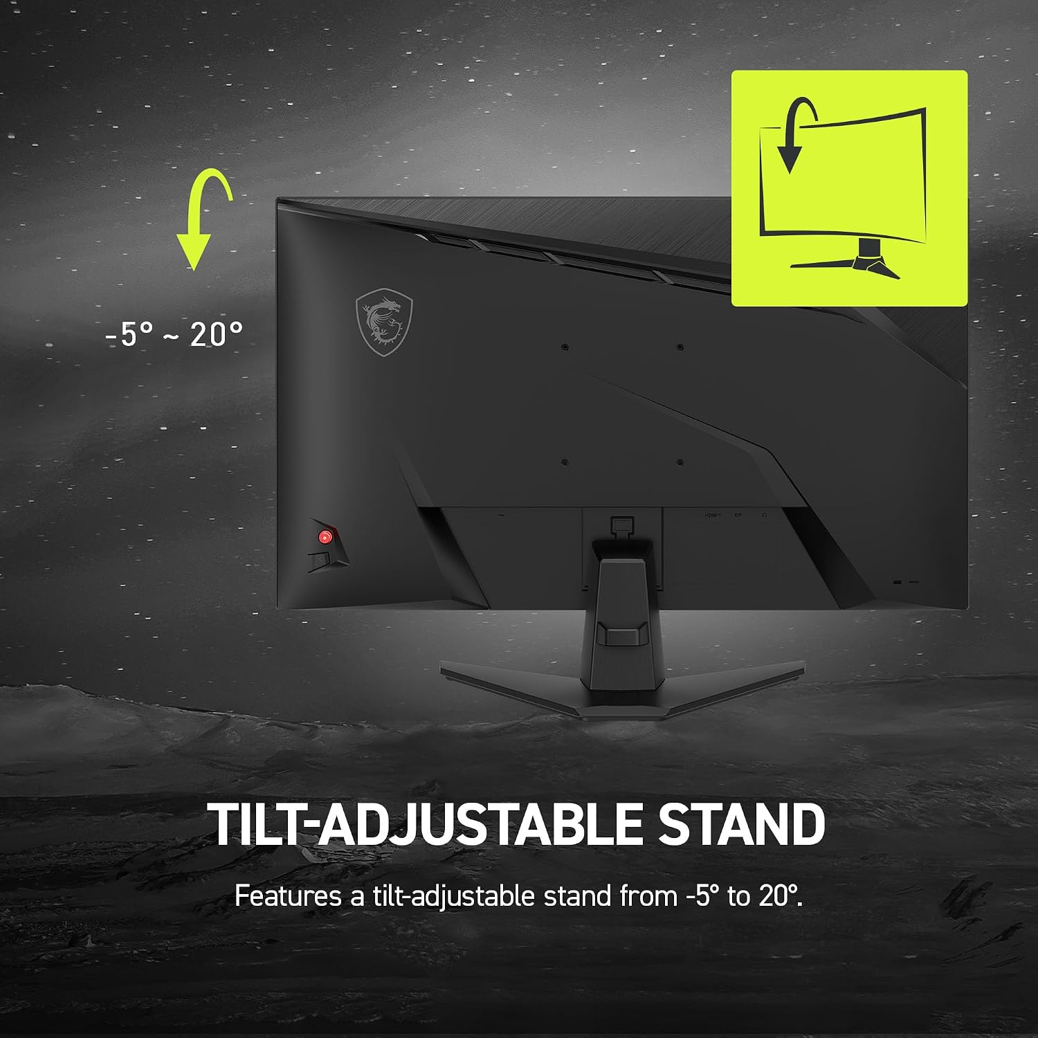 msi MAG 272F 27-inch 1920 x 1080 (FHD) Gaming Office Monitor, 200Hz, Adaptive Sync, HDR Ready, HDMI, VGA Port, VESA Mountable, Tilt, 4-Side Slim Bezel,0.5ms, Black