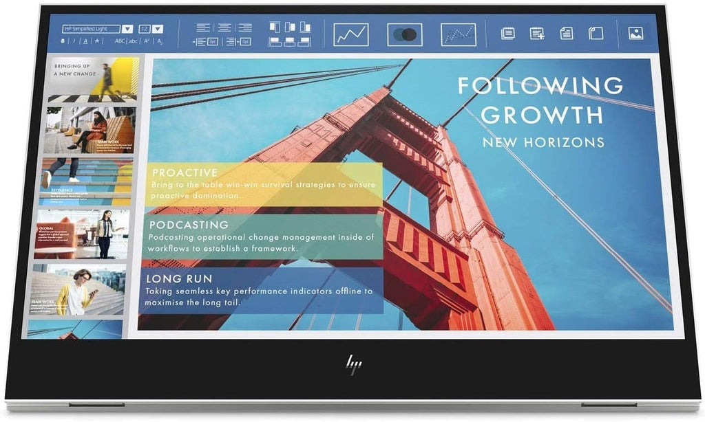 HP E14 G4 14' Class Full HD LCD Portable Monitor - 16:9 - Silver - 14' Viewable - in-Plane Switching (IPS) Technology - 1920 x 1080-400 Nit - 5 msGTG (OD) - 60 Hz Refresh Rate - USB Hub