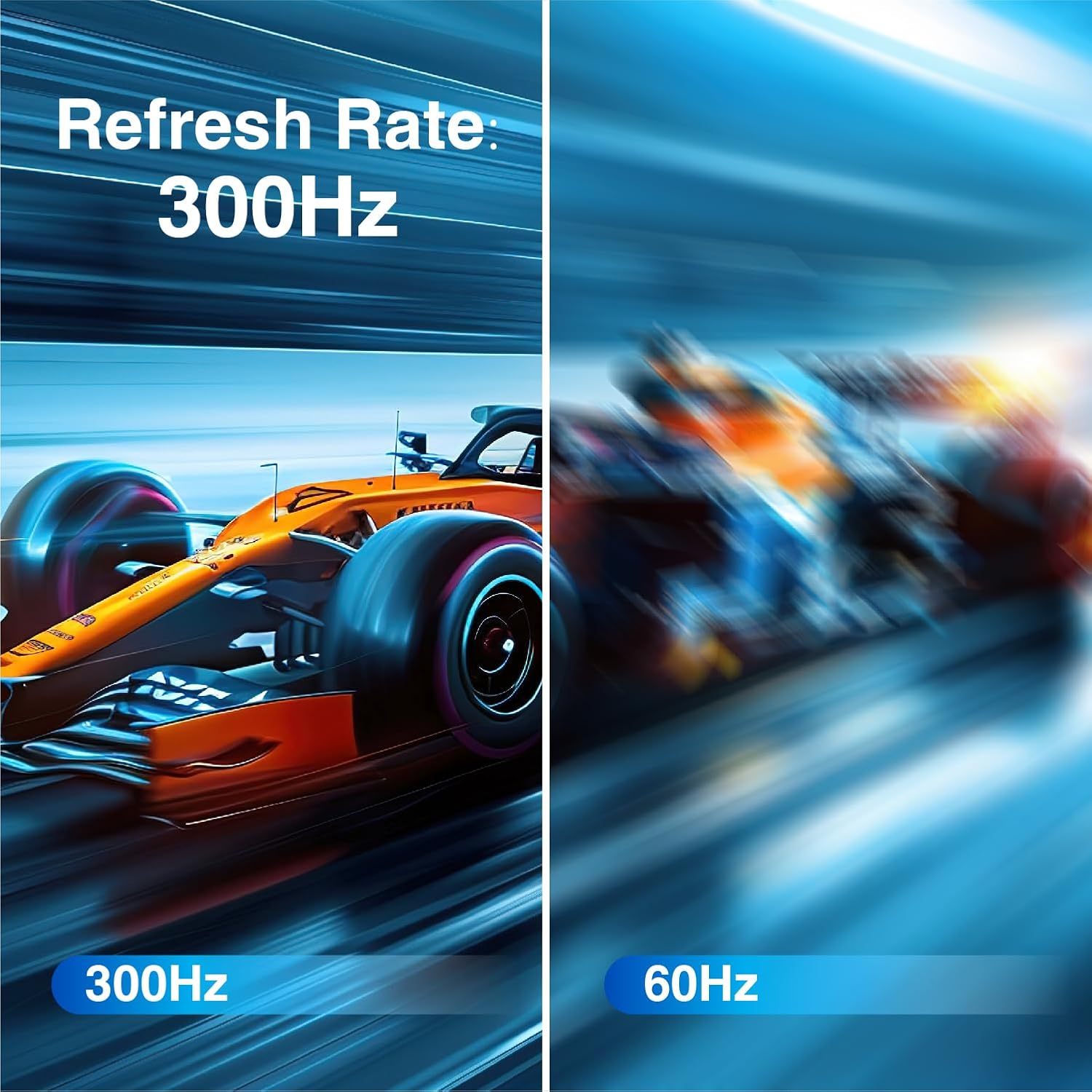 ArcticPro 24.5 inch 300Hz 240Hz Gaming Monitor, FHD 1080p, 1ms, PC Monitor Gaming, IPS, Adaptive sync, PC Monitor, NTSC 85%, sRGB 120%, Ultra Slim, DP x2, HDMI x2, VESA, with DP Cable up to 300Hz