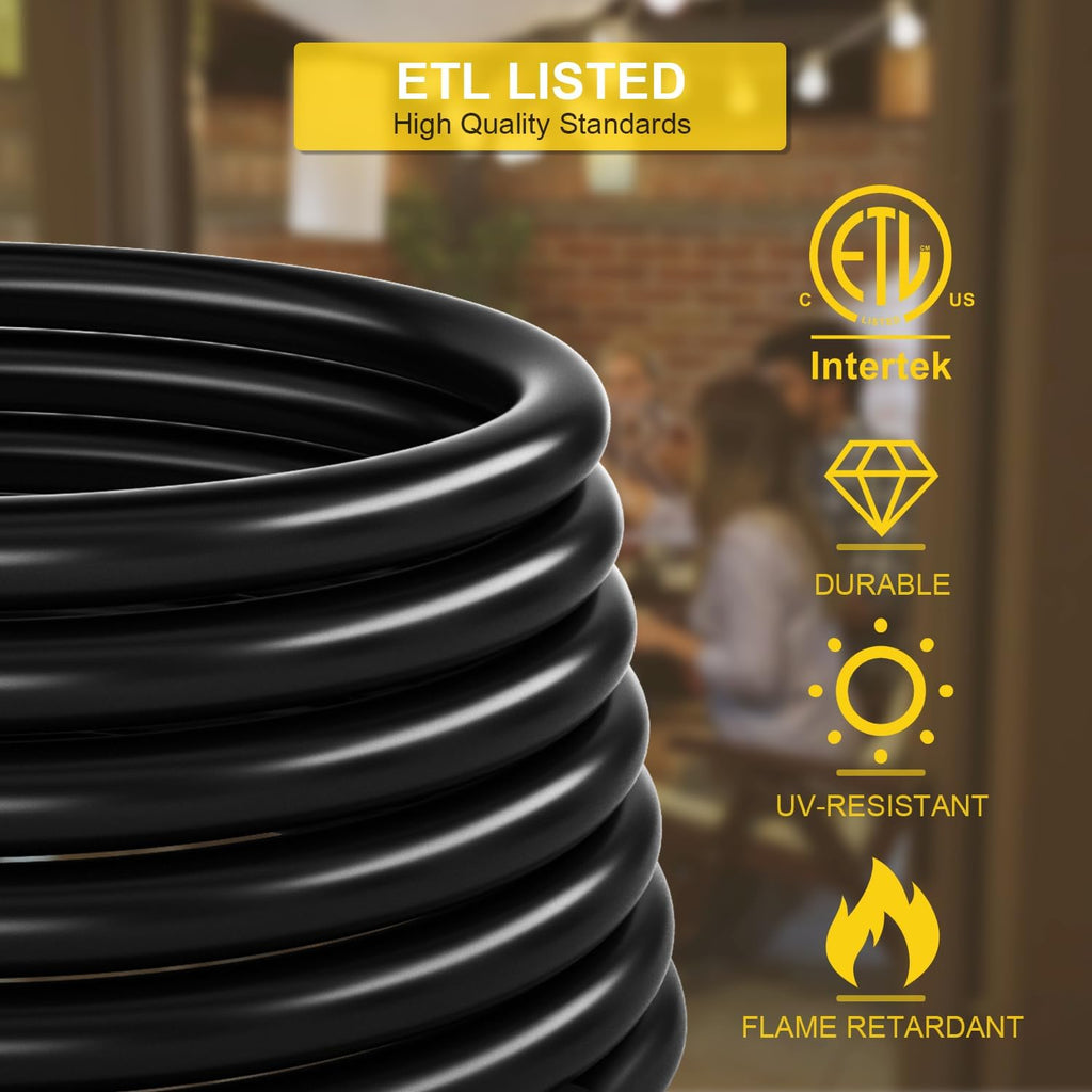 Rophor 50 Amp Generator Cord 25 Feet, NEMA 14-50p to CS6364 & SS2-50R Generator Emergency Power Cord, 125/250V, 12500 Watts, Perfect for Generator to House Connection