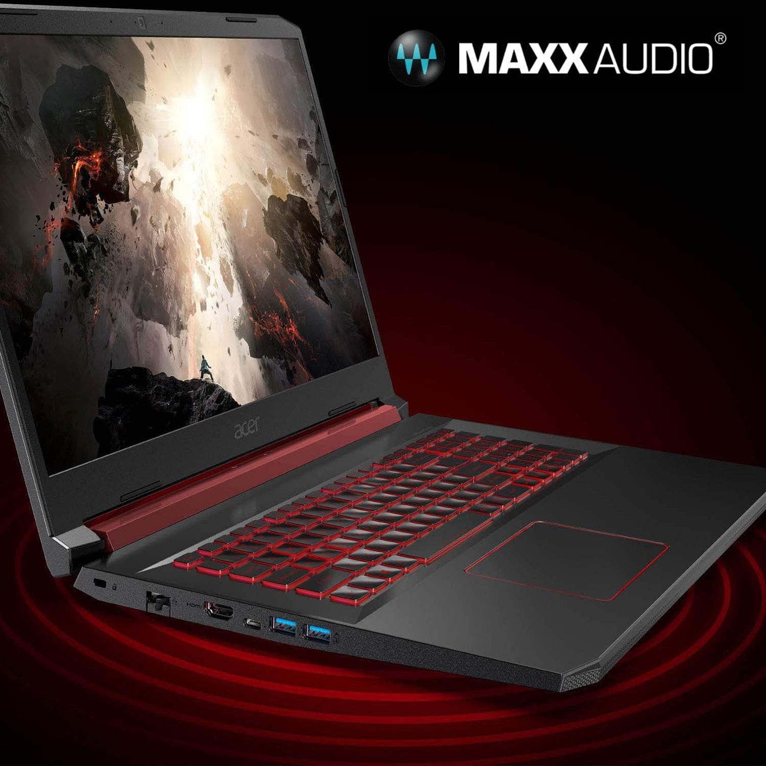 Acer Nitro 5 Gaming Laptop, 9th Gen Intel Core i7-9750H, NVIDIA GeForce RTX 2060, 15.6' Full HD IPS 144Hz Display, 16GB DDR4, 256GB NVMe SSD, Wi-Fi 6, Waves MaxxAudio, Backlit Keyboard, AN515-54-728C