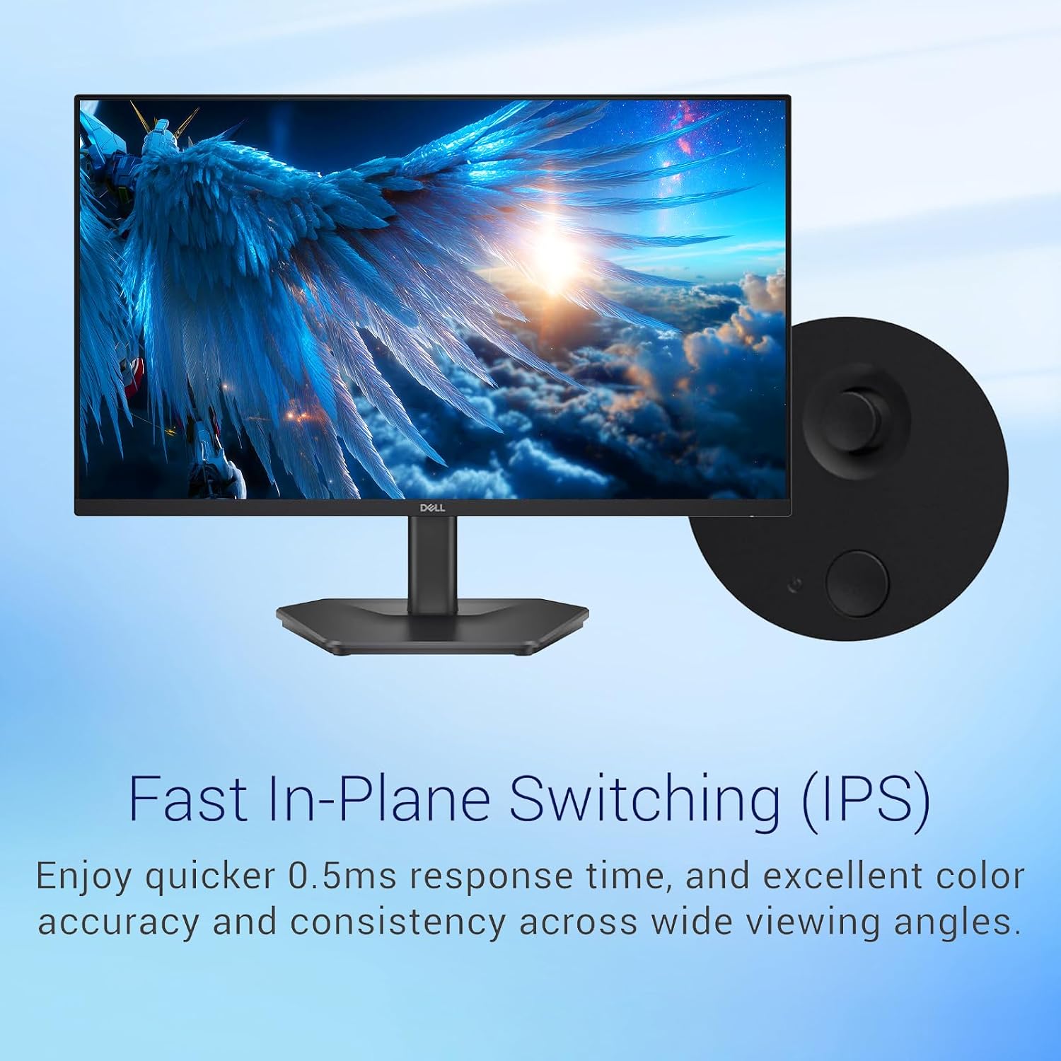 Dell G24 Series Gaming Monitor - 24' FHD (1920x1080) 240 Hz 16:9 Display, 0.5ms Response time, 99% RGB Display AMD FreeSync, 2X HDMI, Anti Glare, DisplayPort 1.4, Tilt Adjustable - Black