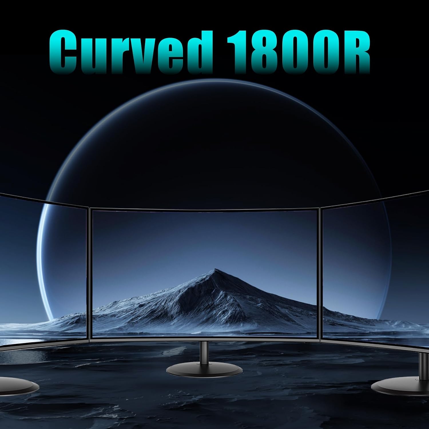 Viewedge 27 inch Curved Gaming Monitor 180Hz 1ms, FHD 1920x1080P Computer Monitor,1800R VA Screen, 120% sRGB with FreeSync, Low Motion Blur, HDMI & DP, Built-in Speakers