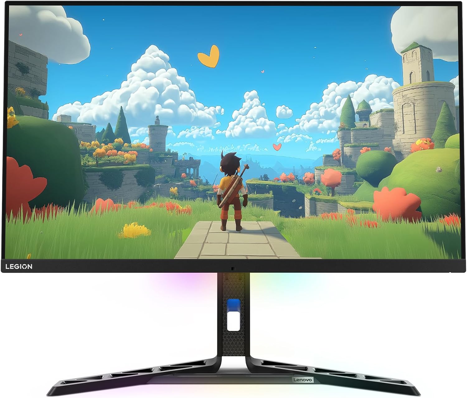 Lenovo Legion Y32p-30 Monitor - Gaming Monitor - 31.5' UHD IPS Display - 144Hz - DisplayHDR™ 400 - AMD FreeSync™ Premium - 0.2ms MPRT - Raven Black - NearEdgeless Design