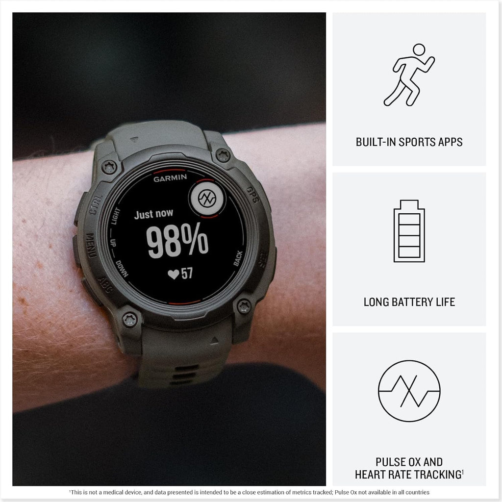 PlayBetter Garmin Instinct E 40mm (Electric Lime/Twilight) Rugged Outdoor GPS Smartwatch Bundle - 24/7 Health Monitoring, Wrist-Based Heart Rate Portable Charger & HD Screen Protectors