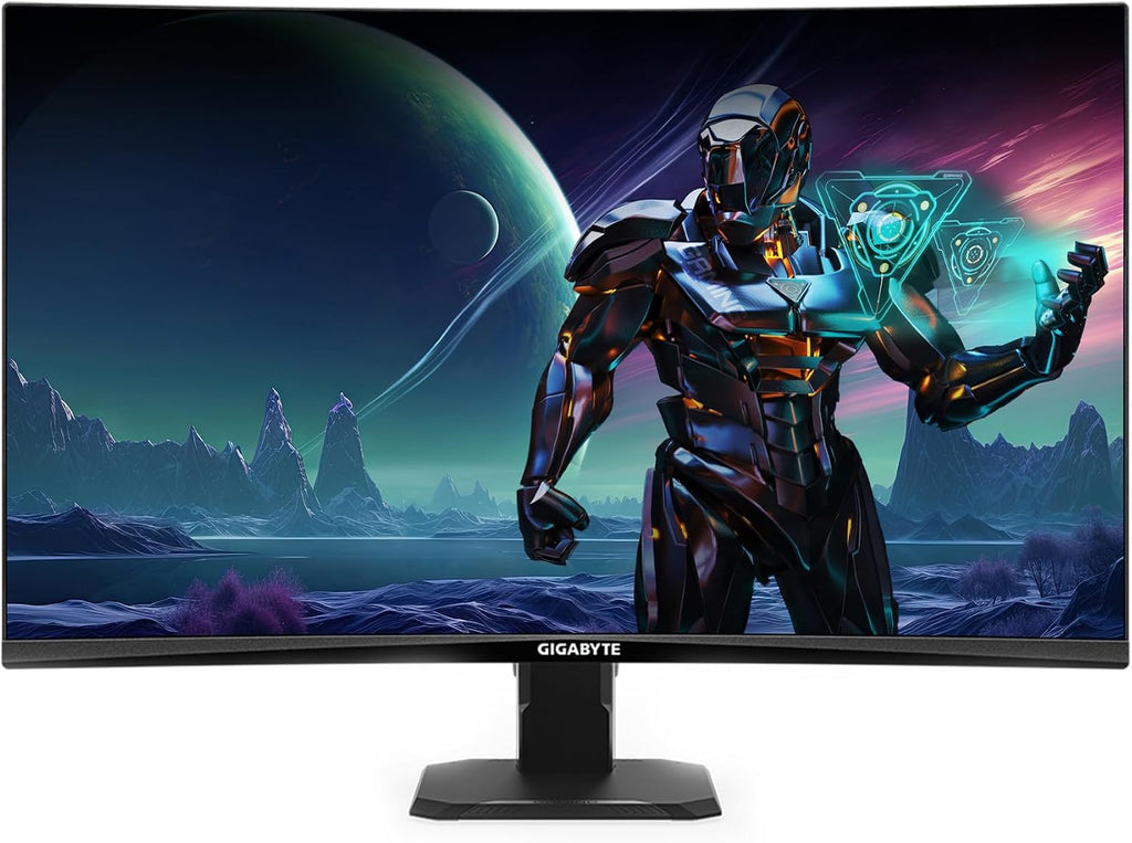GIGABYTE GS27FC 27' 180Hz 1080P Gaming Monitor, 1920 x 1080 VA 1500R Display, 1ms (MPRT) Response Time, HDR Ready, FreeSync Premium, 1x Display Port 1.4, 2X HDMI 2.0 (GS27FC US)