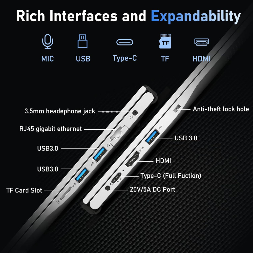 Gaming Laptop Computer, 15.6 Inch Lap Top PC Windows 11 Pro 2026, i9-11900H Processor(up to 4.9Ghz), 16GB RAM 1TB SSD, 1920 * 1080 IPS Display, Office 365, Backlit Keyboard, 57.75Wh Battery