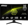 msi MAG 321CQF E18 32-inch 2560 x 1440 (QHD) Gaming Office Monitor, 180Hz, Adaptive-Sync, HDR Ready, HDMI, VGA Port, VESA Mountable, Tilt, 4-Side Slim Bezel, 0.5ms, Black