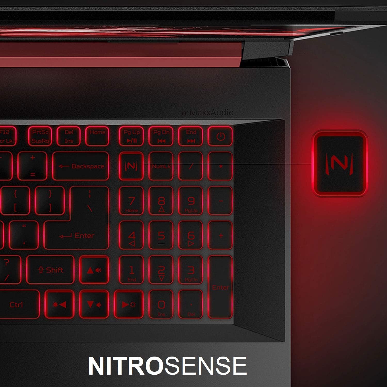 Acer Nitro 5 Gaming Laptop, 9th Gen Intel Core i7-9750H, NVIDIA GeForce RTX 2060, 15.6' Full HD IPS 144Hz Display, 16GB DDR4, 256GB NVMe SSD, Wi-Fi 6, Waves MaxxAudio, Backlit Keyboard, AN515-54-728C