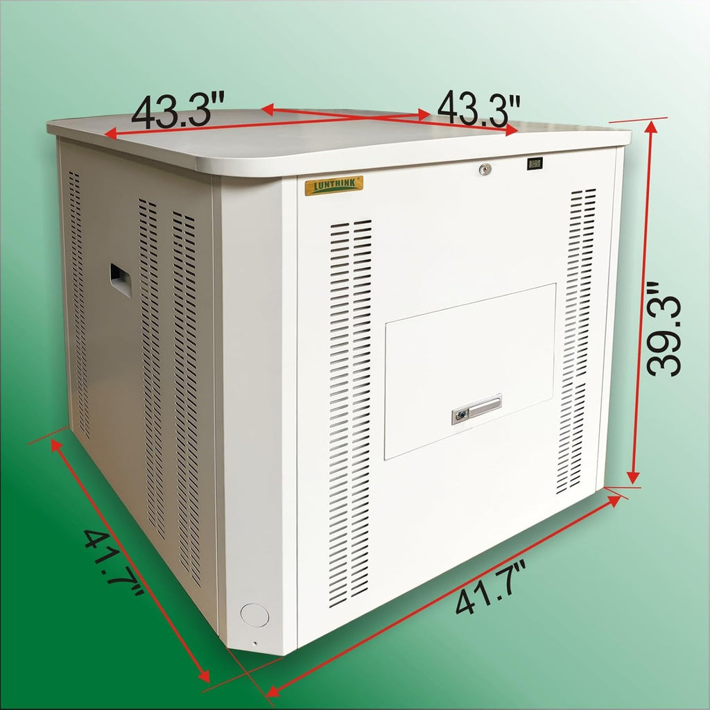 Generator Box, Generator Quiet Box Interior Space: 39.4' x 35' x 35.5', Ventilation, Heat Dissipation and Impact Resistance