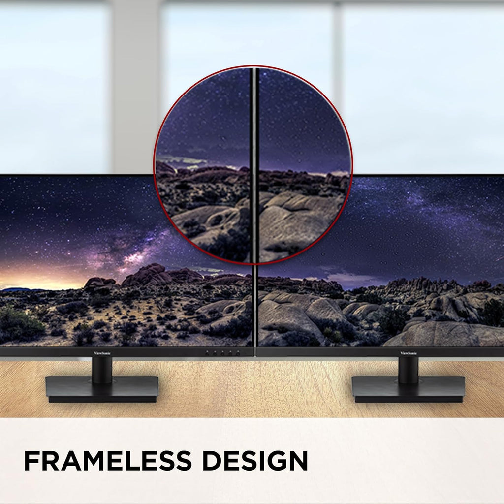 ViewSonic VS3225-2K 32 Inch 1440p Monitor, IPS Display for Productive Home and Office Spaces, Eye Care Technology, Variable Refresh Rate, HDMI, and DisplayPort Inputs
