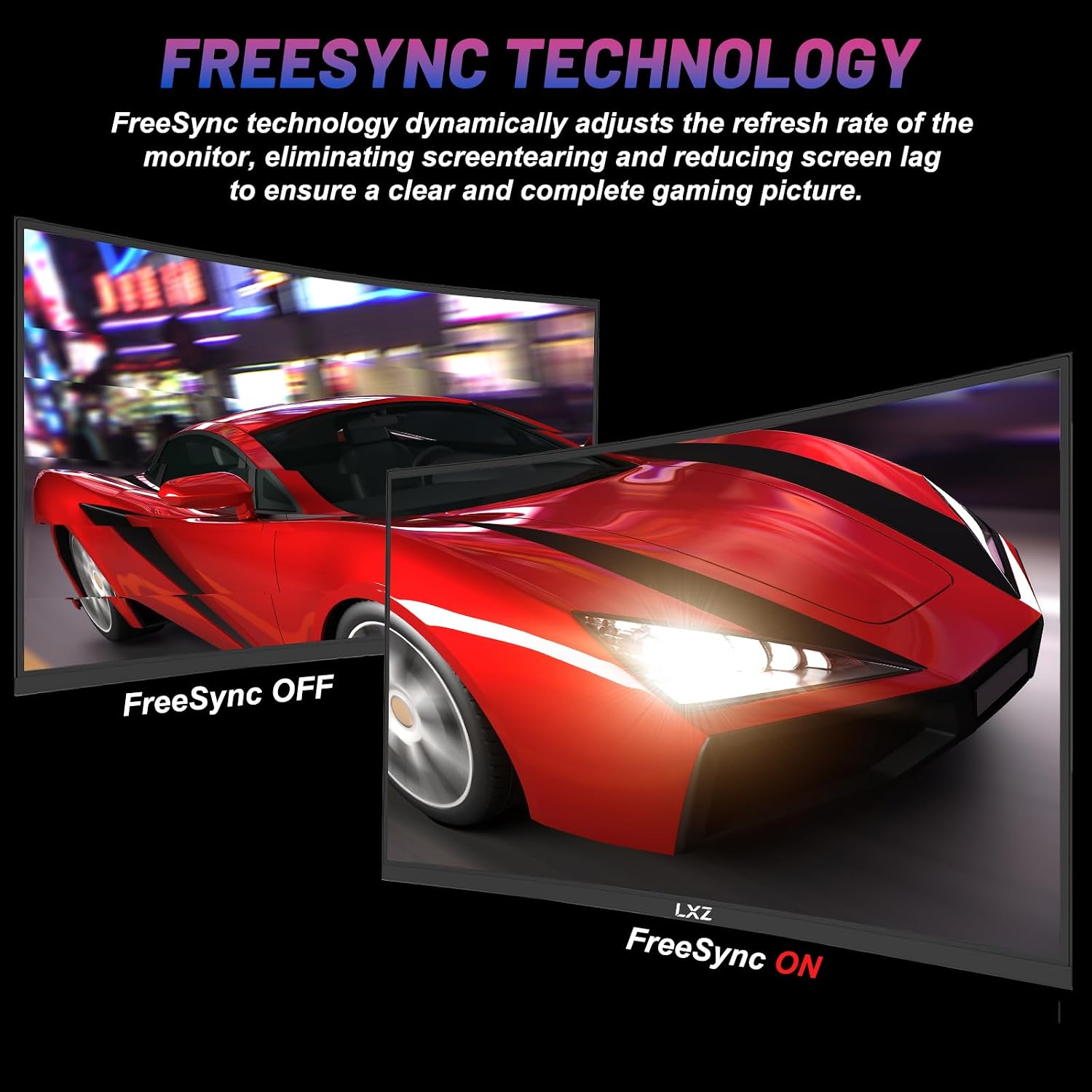 LXZ 34 Inch Curved Gaming Monitor UWQHD 3440x1440 165Hz 1500R 1ms MPRT Frameless Display DP HDMI 2.1