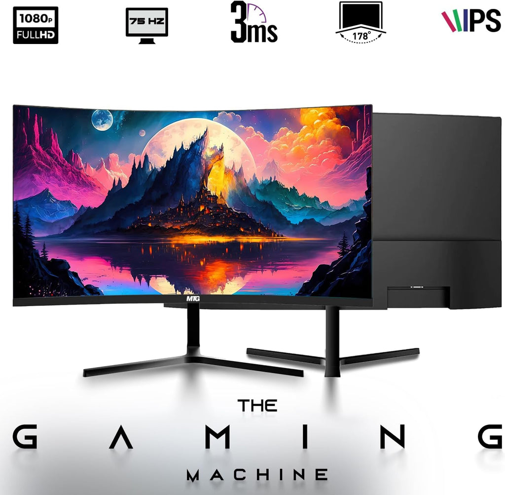 Dell Desktop PC Gaming Bundle - Core i7, 16GB RAM, 1TB SSD, 27-inch Curved Monitor, GT 730, RGB Keyboard with AI-Enhanced Copilot Key and Mouse, RGB Headphone, Webcam, Wi-Fi, Win 11 Pro (Renewed)