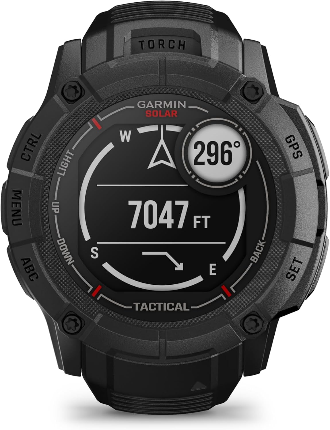 Garmin Instinct 2X Solar - Tactical Edition Black, Rugged Outdoor GPS Smartwatch for Men, Solar Charging Capability, Ballistics Calculator Built-in Flashlight Smart Watch Bundle with Accessories