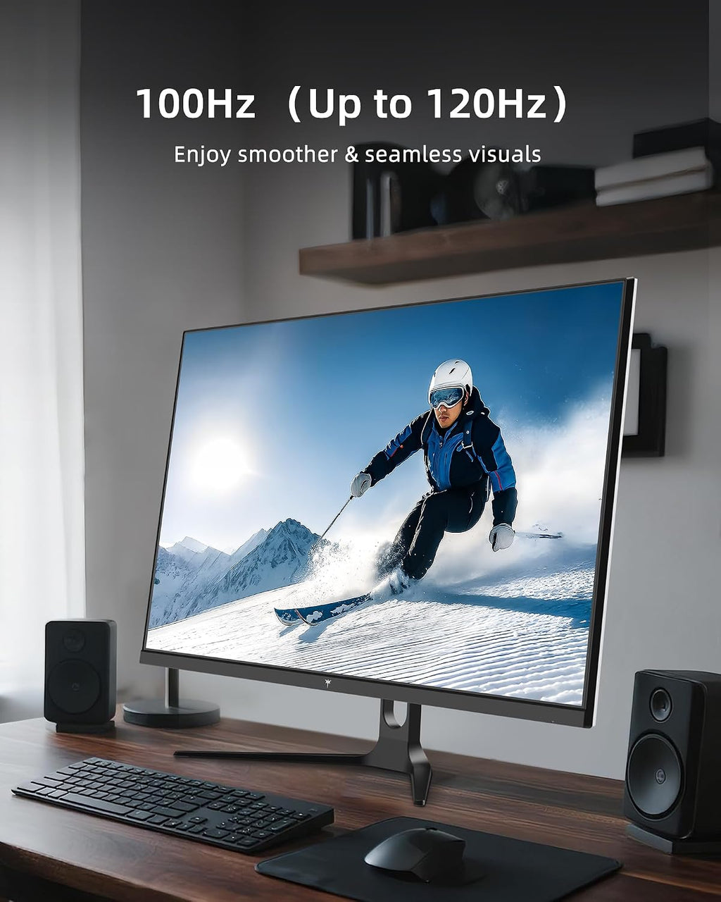 KTC 32 Inch Computer Monitor 2K - 1440P IPS Monitor 120Hz, Adaptive Sync, 109% sRGB, HDR10, Eye Care, HDMI Displayport, Tilt, VESA Compatible, 100Hz PC Monitors for Home Office Gaming, White, H32D6