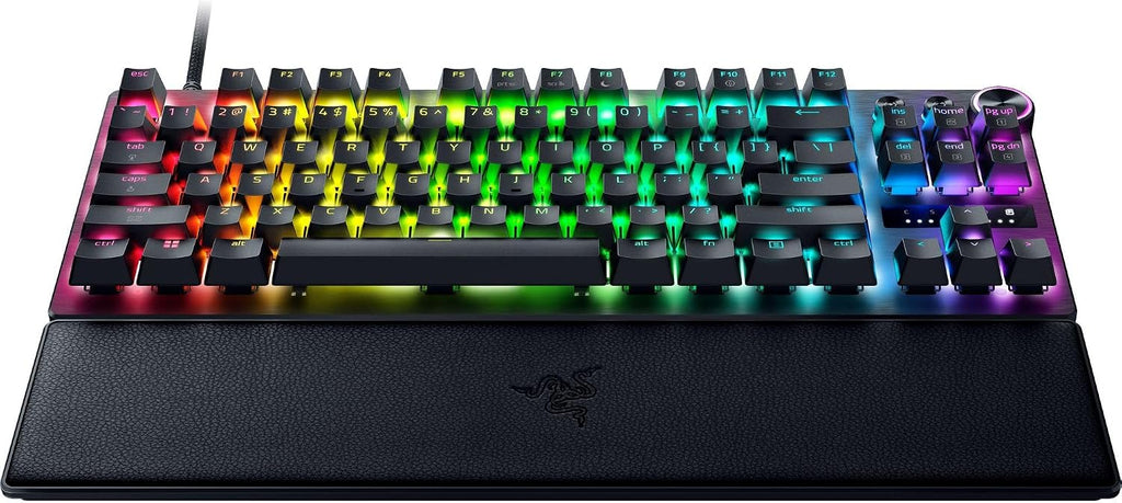 Razer Huntsman V3 Pro TKL 8KHz Esports Gaming Keyboard: Analog Optical Switches Gen 2-8000 Hz Polling Snap Tap - Rapid Trigger - Adjustable Actuation - Media Controls - PBT Keycaps - Black