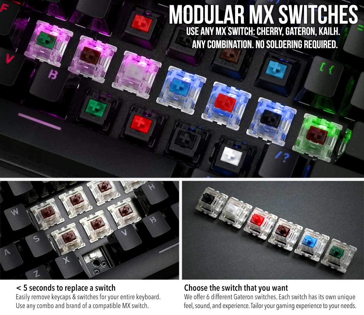 GLORIOUS Custom Gaming Keyboard - GMMK 85% Percent TKL - USB C Wired Mechanical Keyboard - RGB Hot Swappable Switches & Keycaps - Black Metal Top Plate