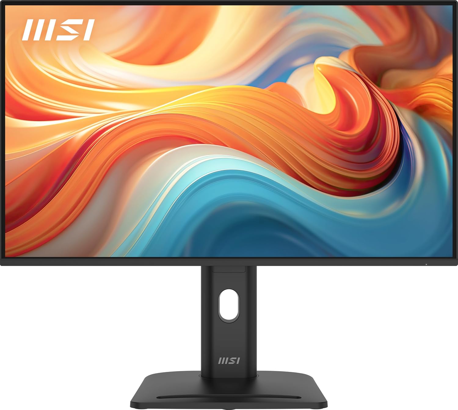 msi PRO MP275PG E14 27-inch IPS 1920 x 1080 (FHD) Gaming Office Monitor, 144Hz, Free-Sync, HDMI, DisplayPort, VGA Port, VESA Mountable, Height Adjustable, Tilt, Speaker, 4-Side Slim Bezel 1ms, Black