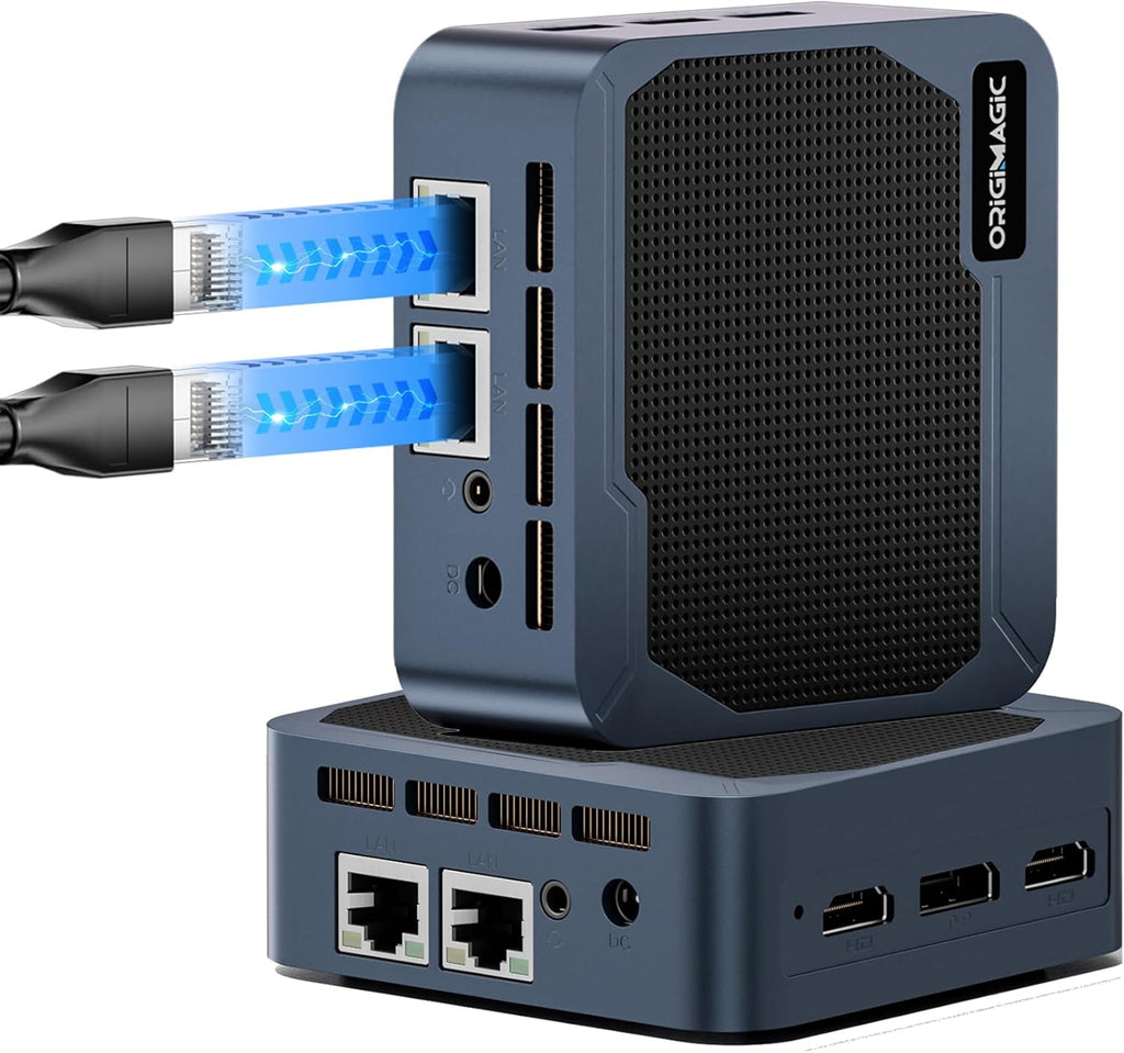C2 Mini PC 11 Pro, Intel N95 Mini Desktop Computers 12GB LPDDR5 RAM 512GB SSD Micro PC, Dual 1000Mbps NIC LAN, HDMI 2.0, WiFi 5, BT 5.0, 4K Triple Display, Small PC for Business Home