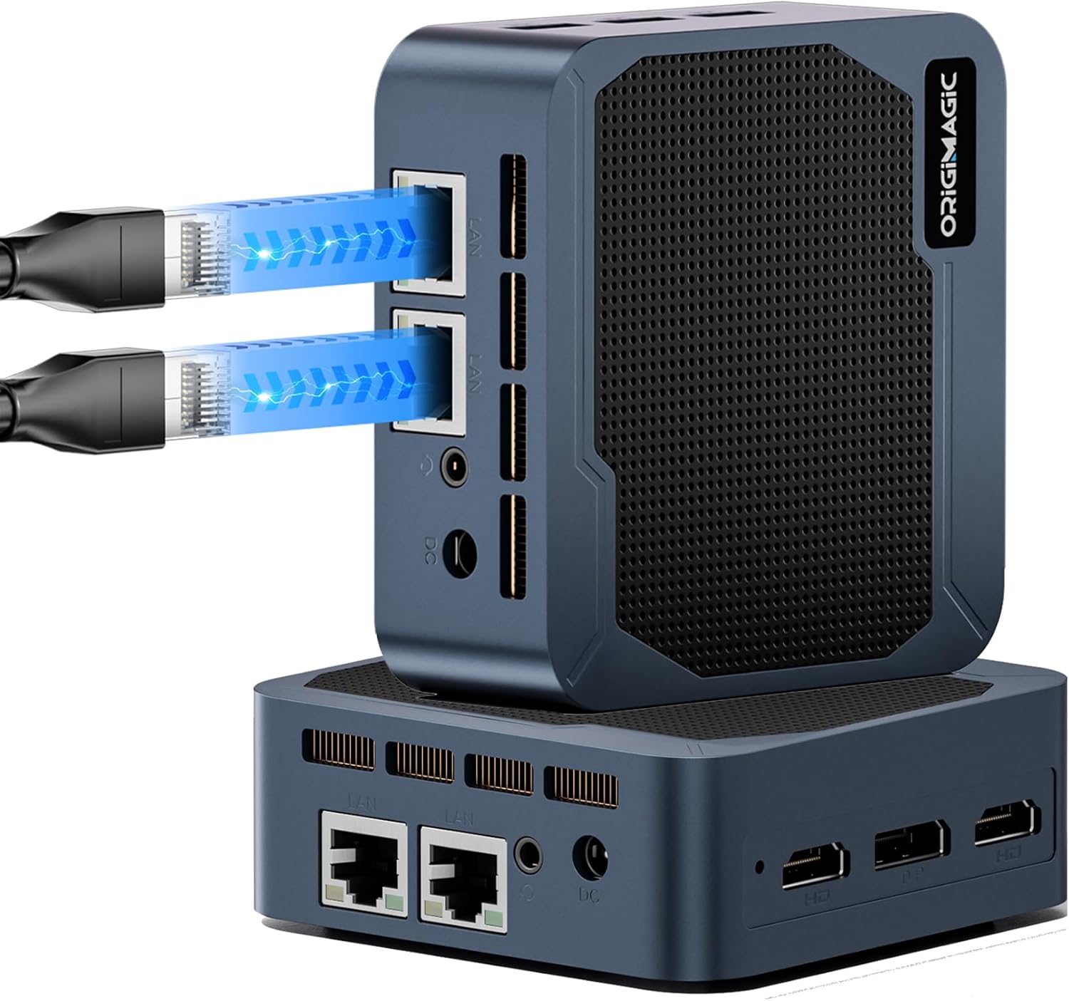 C2 Mini PC 11 Pro, Intel N95 Mini Desktop Computers 12GB LPDDR5 RAM 512GB SSD Micro PC, Dual 1000Mbps NIC LAN, HDMI 2.0, WiFi 5, BT 5.0, 4K Triple Display, Small PC for Business Home