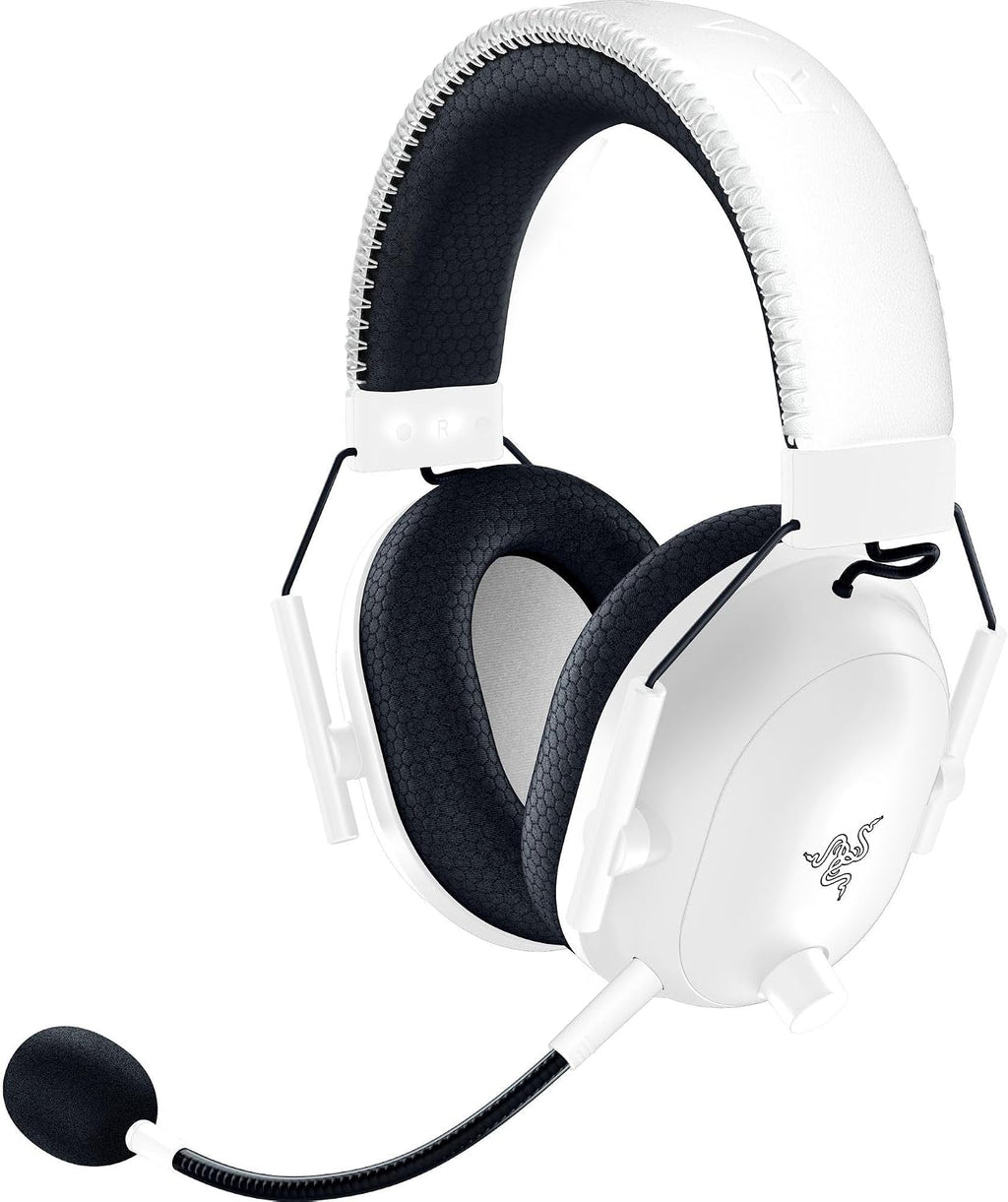 Razer BlackShark V2 Pro Wireless Xbox Gaming Headset: 50mm Drivers - Super Wideband Mic - Noise Isolating Earcups - for Xbox, PS5, Nintendo Switch 2, PC, Mac - Bluetooth, USB-C - 70hr Battery - White