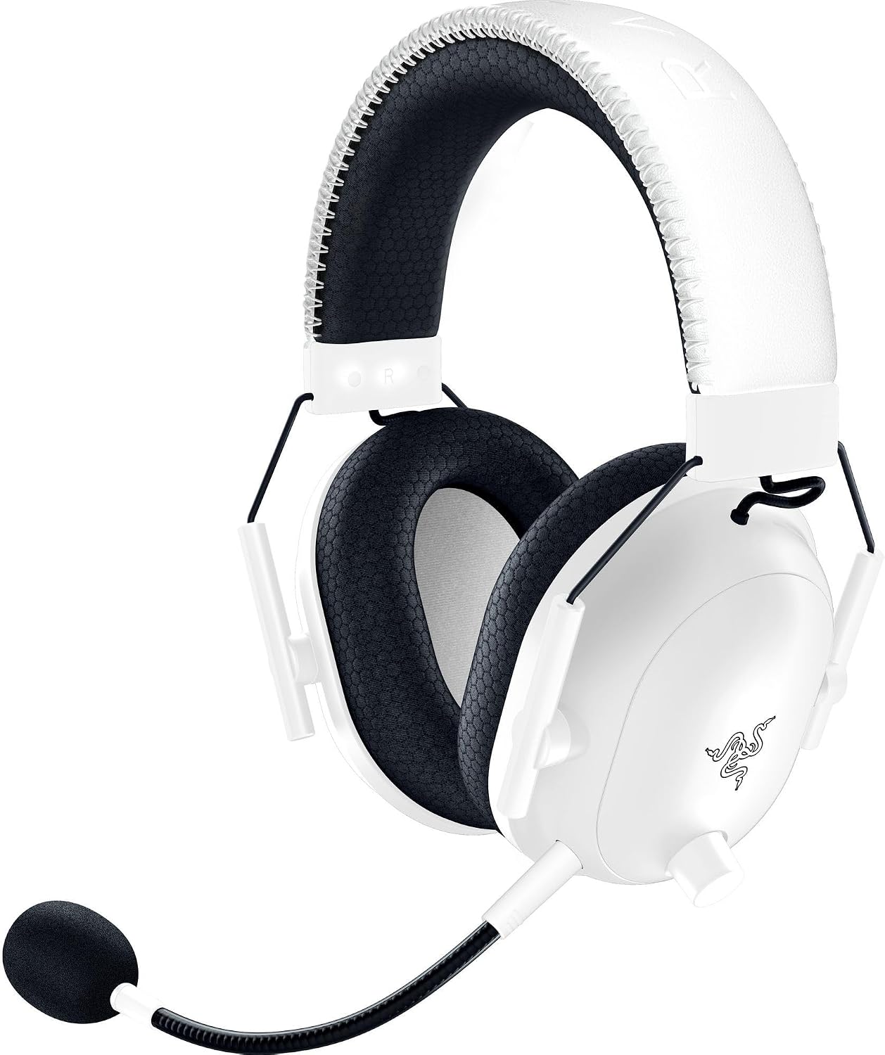 Razer BlackShark V2 Pro Wireless Xbox Gaming Headset: 50mm Drivers - Super Wideband Mic - Noise Isolating Earcups - for Xbox, PS5, Nintendo Switch 2, PC, Mac - Bluetooth, USB-C - 70hr Battery - White
