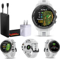 Garmin Approach S70 42MM GPS Golf Fitness Preimum Smartwatch for Men, Lightweight 1.2' Touchscreen AMOLED Display and 42000 Preloaded Courses -White- Garmin Watches for Men