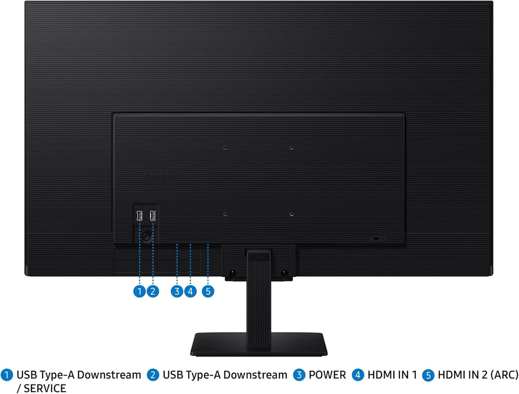 Samsung 32-Inch M5 (M50F) Series FHD Smart Monitor with Streaming TV, Speakers, HDR10, Gaming Hub, Multiple Ports, Workout Tracker, Vision Accessibility Tools, Black, LS32FM502ENXZA