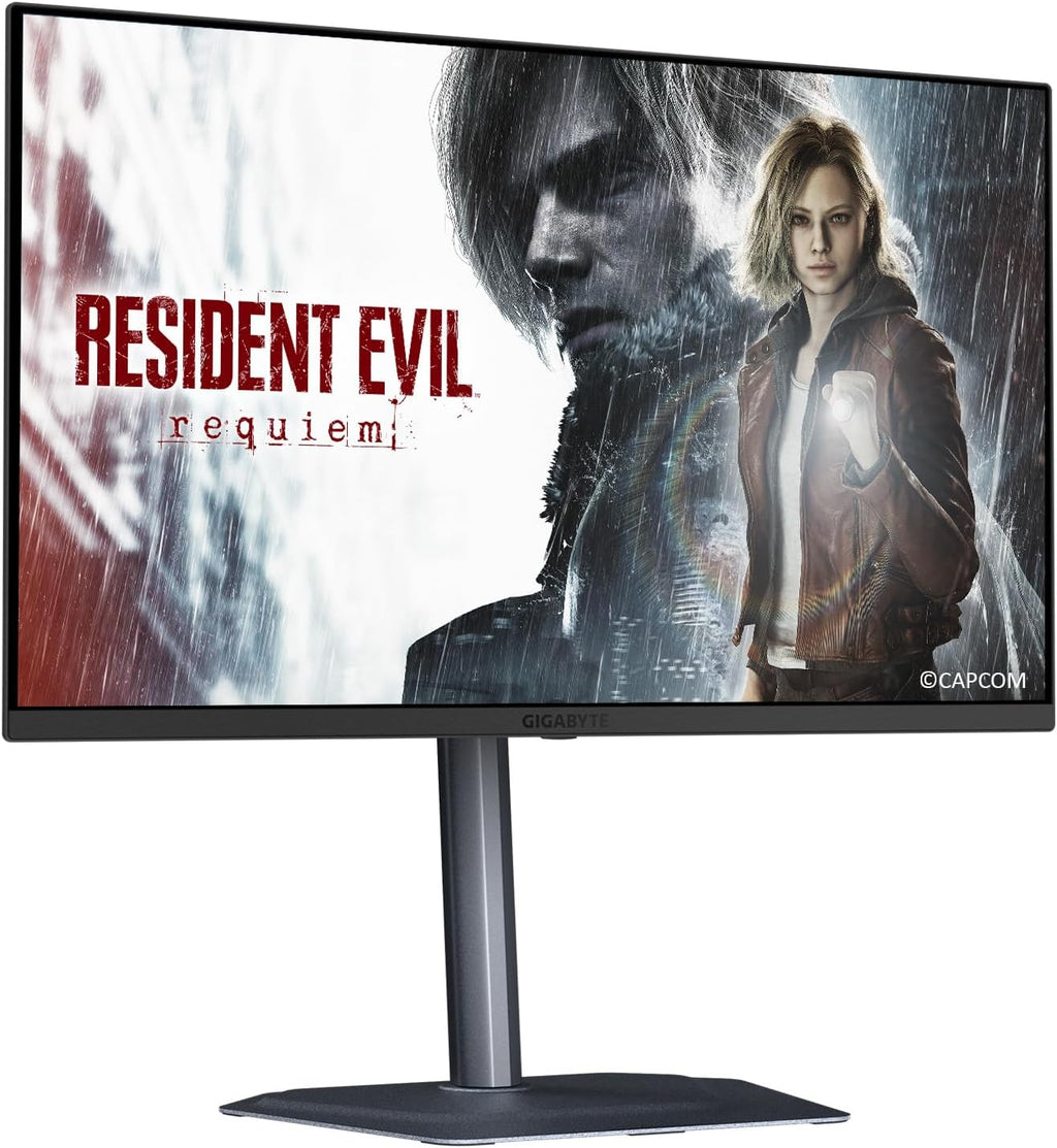 GIGABYTE - MO27Q2A - 27' QD-OLED Gaming Monitor - QHD 2560x1440-280Hz - 0.03ms GTG - AMD FreeSync Premium Pro, G-SYNC Compatible - Type-C KVM - HDMI, DP, Type-C - Height and Tilt Adjustable - Black
