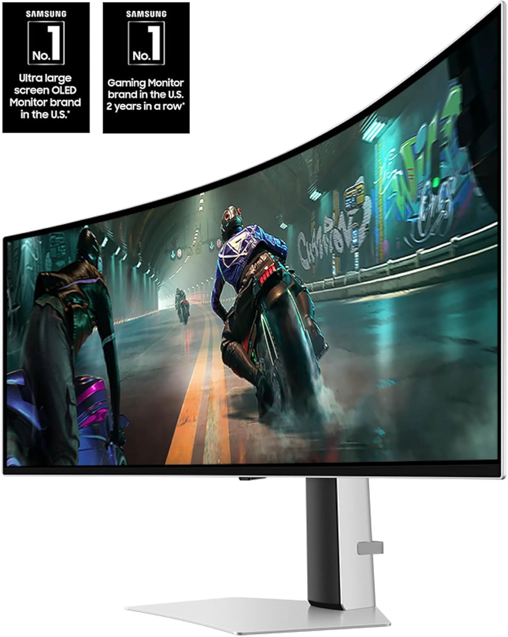 Samsung LS49DG910SNXZA 49 Inch Odyssey Dual QHD 144Hz Curved Gaming Monitor with 6 Year Amber Protection Plan (2024)