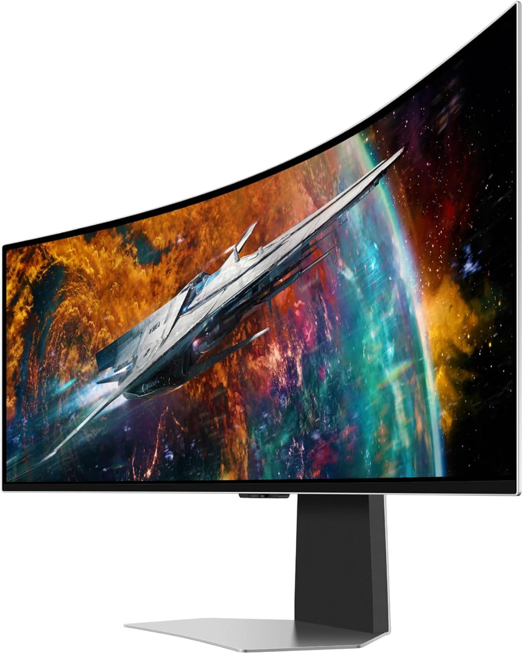 Samsung 49' Odyssey OLED G9 (G95SC) Curved Smart Gaming Monitor, QD-OLED, 240Hz, 0.03ms, FreeSync Premium Pro, G-Sync Compatible, Dual QHD, Neo Quantum Processor, LS49CG954SNXZA