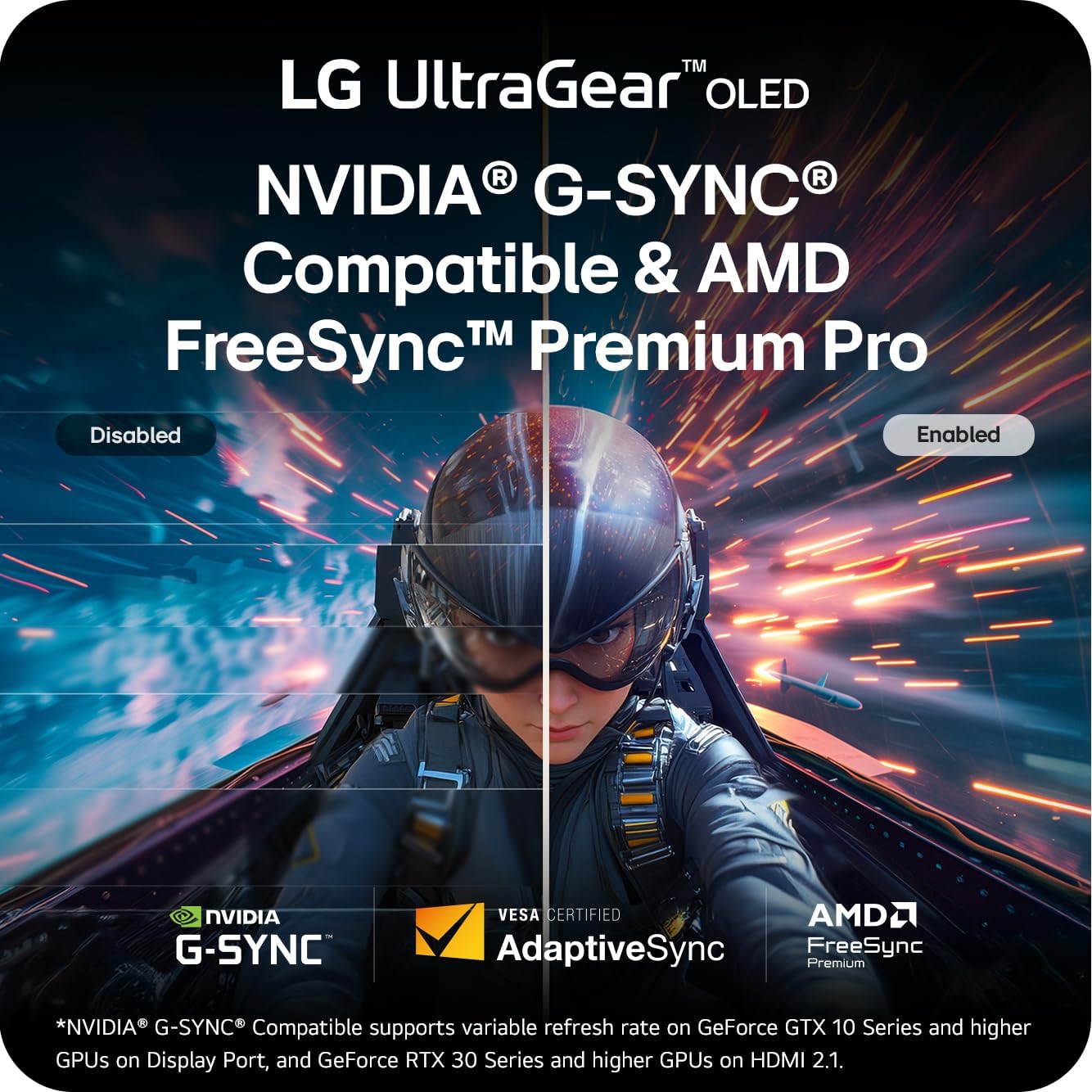 LG 27GX790B-B 27' Ultragear QHD (3440 x 1440) OLED Gaming Monitor, Dual Mode (QHD 540Hz/ HD 720Hz), 0.02ms, TrueBlack 500, NVIDIA G-Sync Compatible, AMD FreeSync Premium Pro, DP 2.1, USB-C, Black