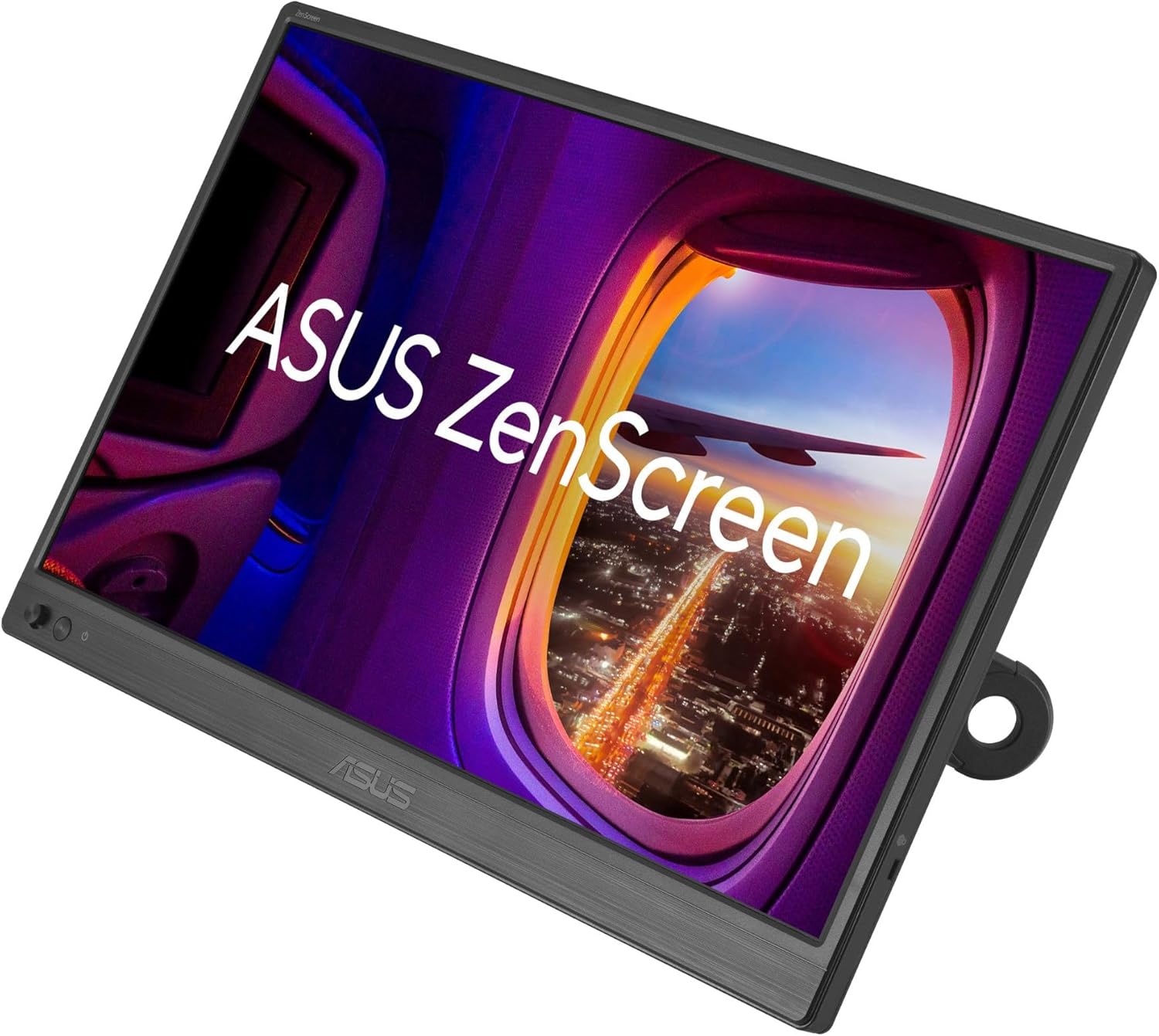 ASUS ZenScreen 15.6' Portable Monitor for Laptop (MB169CK) - Dual USB-C, Mini-HDMI, Plug & Play External Screen for Travel Dual Setup, Full HD, IPS, Anti-Glare Surface, 360° Kickstand, 3yr Warranty