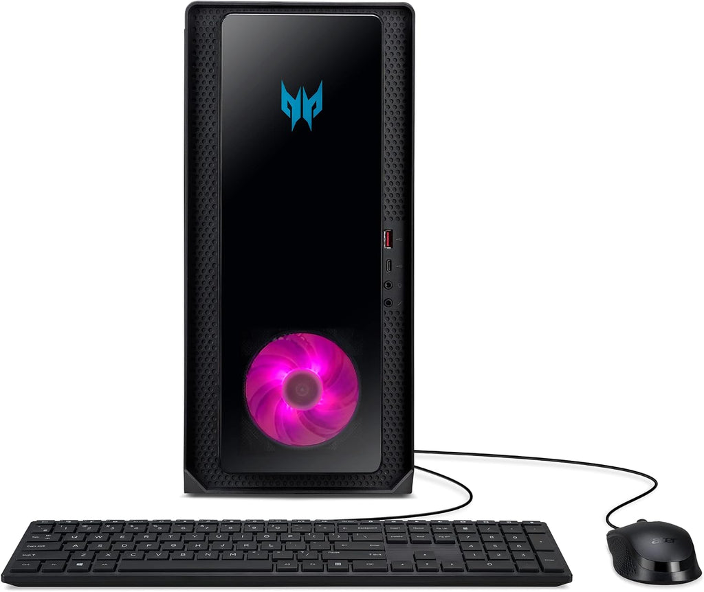 acer Predator Orion 3000 PO3-640G-UR11 Gaming Desktop | 12th Gen Intel Core i7-12700F 12-Core | NVIDIA GeForce RTX 3060 | 16GB DDR4 | 512GB SSD | 1TB HDD | Intel Wi-Fi 6E | Keyboard & Mouse,Black