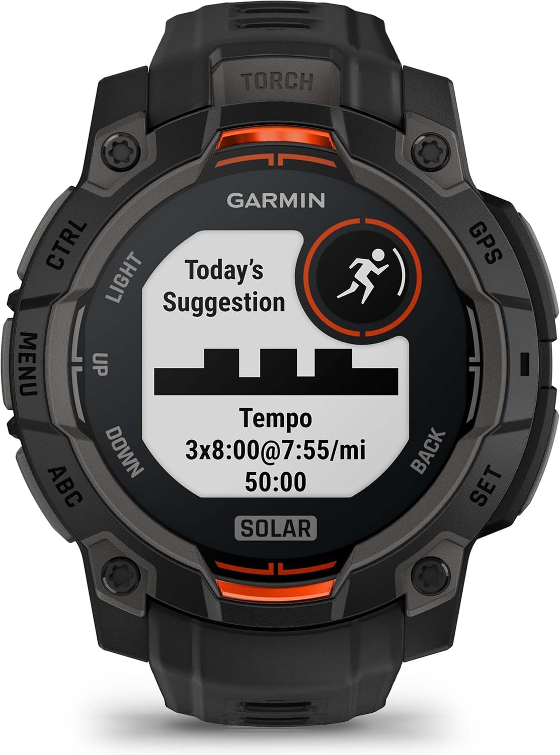PlayBetter Garmin Instinct 3 Solar 45mm (Black) Rugged Outdoor GPS Smartwatch Bundle - Metal Bezel, Built-in Flashlight, Unlimited Battery Life Portable Charger & HD Screen Protectors