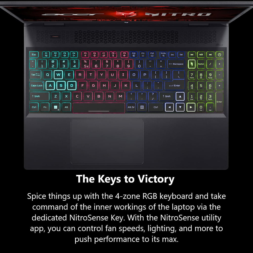 acer Nitro 16 Gaming Laptop | AMD Ryzen 7 7840HS OctaCore CPU | NVIDIA GeForce RTX 4050 Laptop GPU | 16' WUXGA 165Hz IPS Display | 16GB DDR5 | 1TB Gen 4 SSD | WiFi 6E | RGB Backlit KB | AN16-41-R6WV