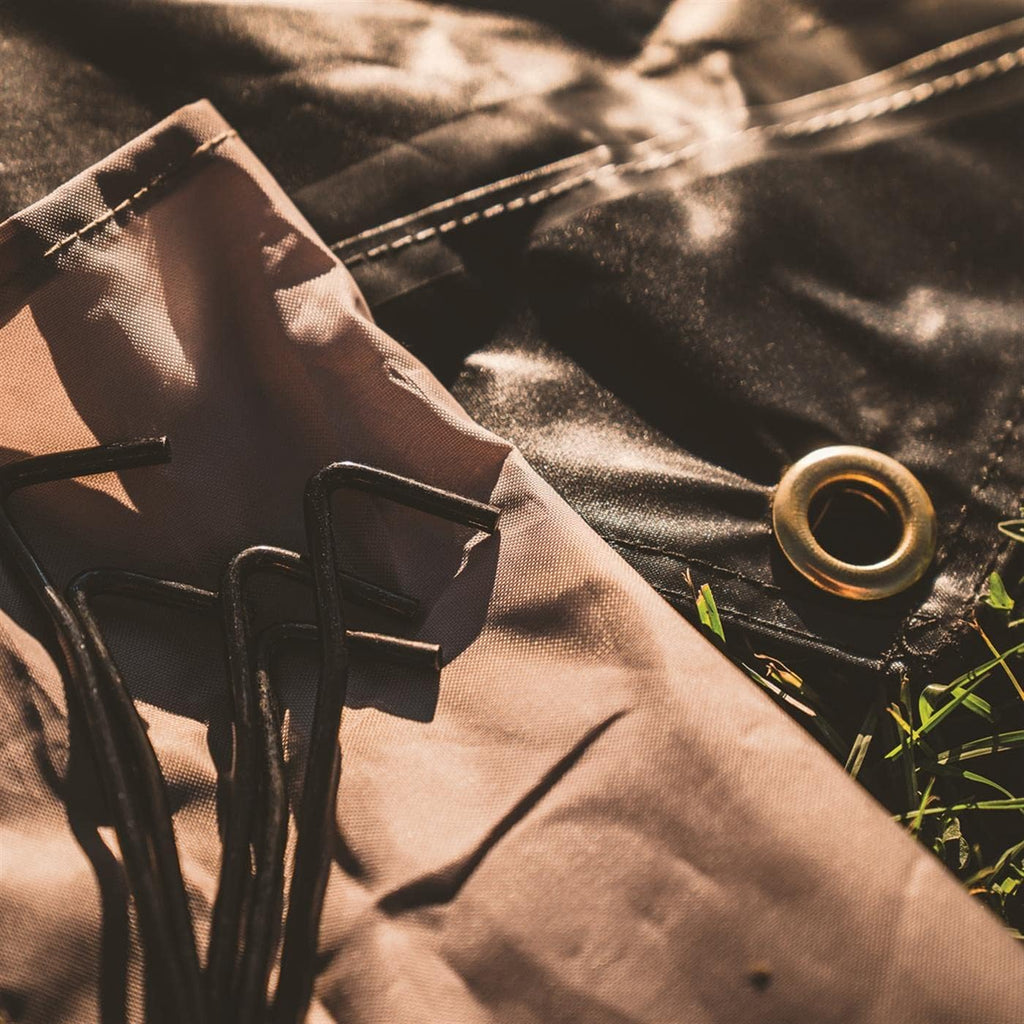 Gazelle Tents™, G6 6-Sided Gazebo Footprint, Waterproof Ground Tarp, 6 Tack Down Stakes, GA106