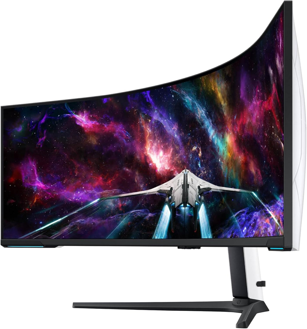 Samsung 57' Odyssey Neo G9 (G95NC) Series Dual 4K UHD 1000R Curved Gaming Monitor, 240Hz, 1ms with DisplayPort 2.1, Quantum Mini-LED, DisplayHDR 1000, AMD FreeSync Premium Pro, LS57CG952NNXZA