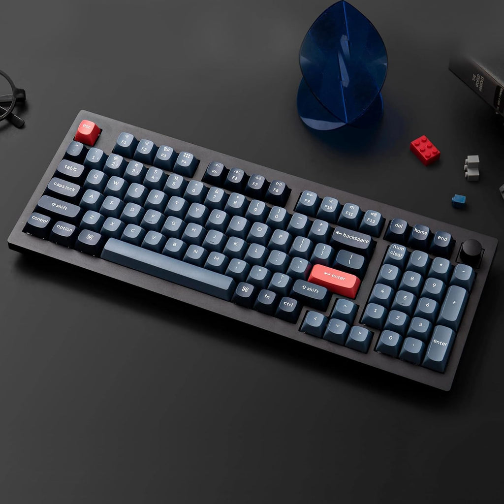 Keychron V5 Max Custom Wireless Mechanical Gaming Keyboard with Number Pad, 96% Layout QMK/VIA 2.4 GHz/Bluetooth 5.1/Wired, RGB Backlit Hot-Swappable Gateron Brown Switch for Mac Windows Linux