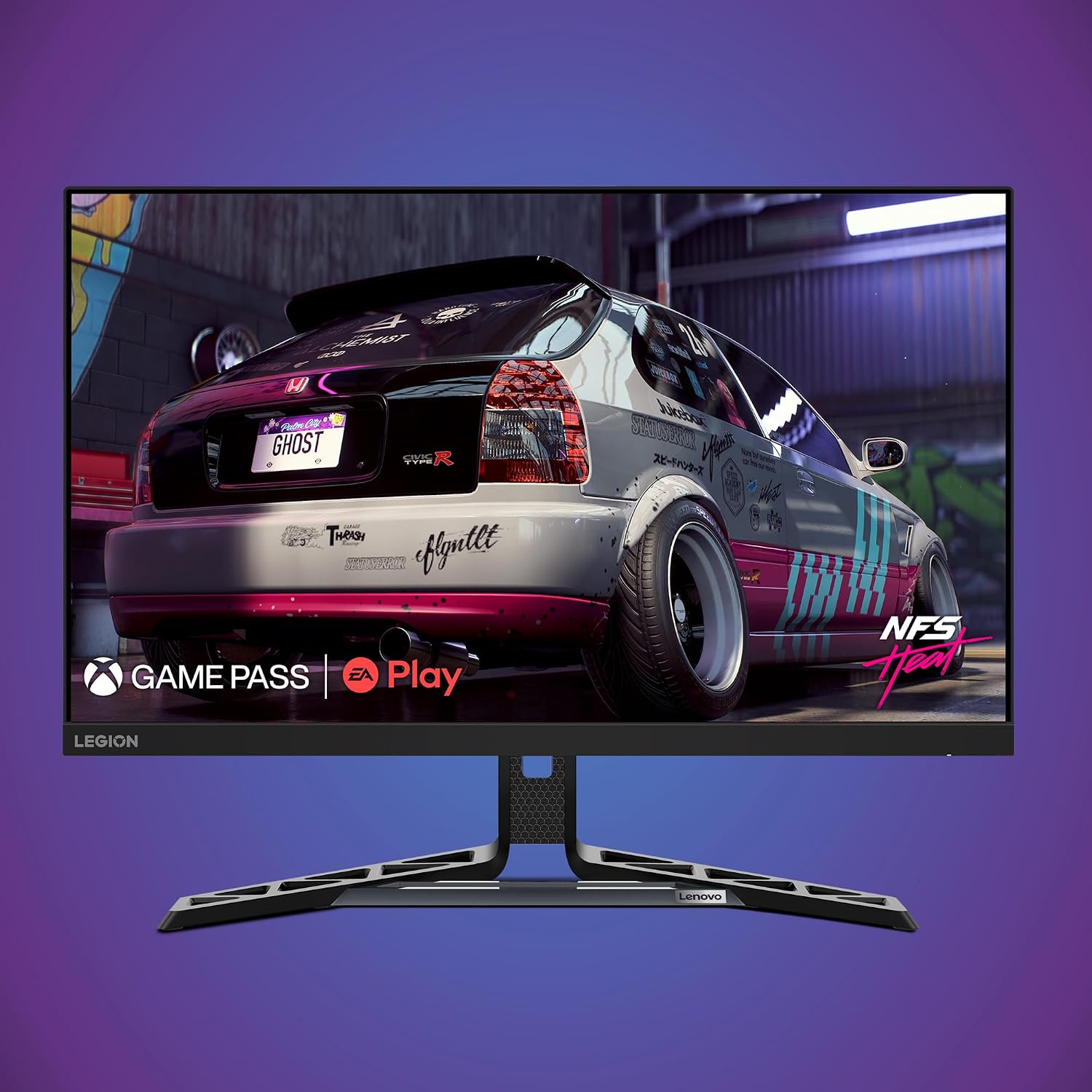 Lenovo Legion R27q-30 Gaming Monitor, 27' QHD Display, 180Hz, 0.5ms Response, AMD FreeSync Premium, Lift/Tilt/Pivot/Swivel Stand, HDMI 2.1 and DisplayPort 1.4, 350 nits, Raven Black