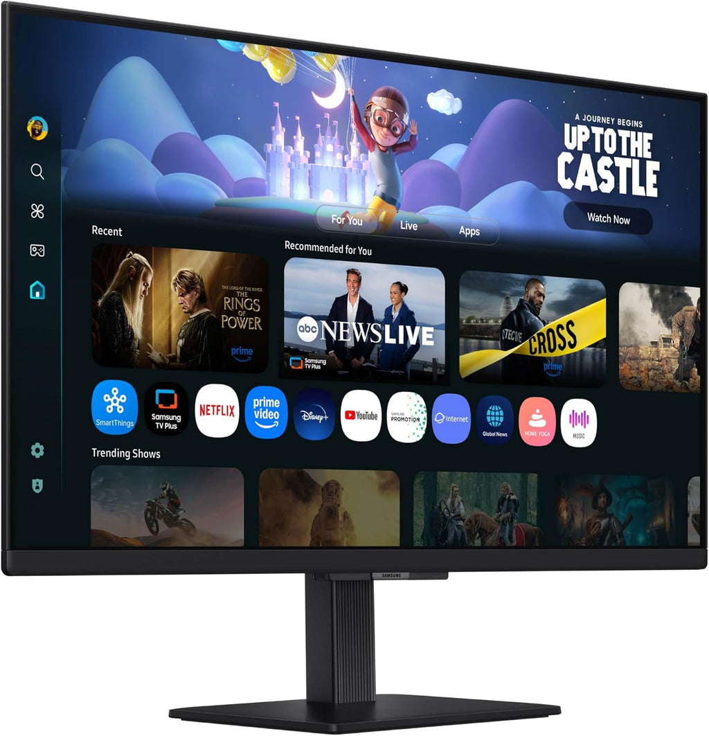 Samsung 27-Inch M5 (M50F) Series FHD Smart Monitor with Streaming TV, Speakers, HDR10, Gaming Hub, Multiple Ports, Workout Tracker, Vision Accessibility Tools, Black, LS27FM502ENXZA