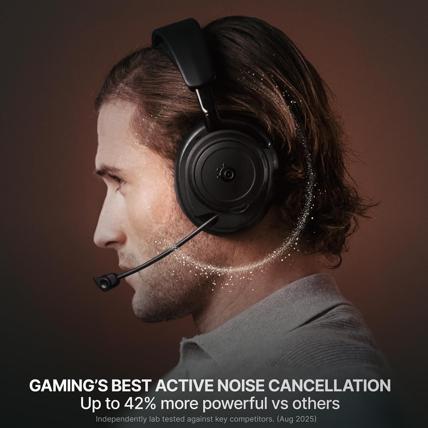 SteelSeries Arctis Nova Elite - Hi-Res Wireless Gaming Headset — 96kHz/24bit — Carbon Fiber Speakers — ANC — AI Noise Rejection — App — 2.4GHz + BT — Multi-Source Mix — OmniPlay PC+PlayStation+Xbox