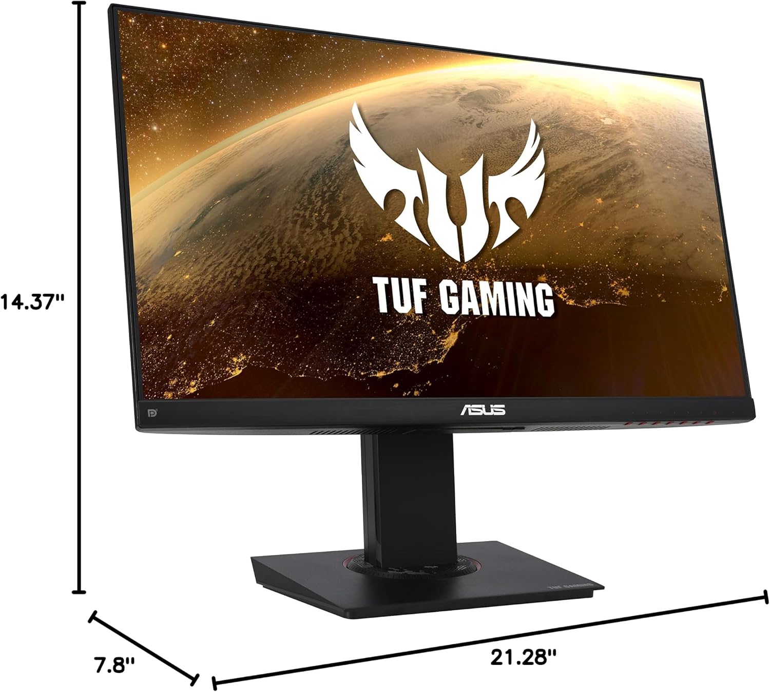 ASUS TUF Gaming VG249Q 23.8' Monitor 144Hz Full HD (1920 x 1080) 1ms IPS ELMB FreeSync Eye Care DisplayPort HDMI D-Sub,Black