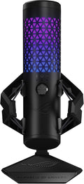 ASUS ROG Carnyx USB Gaming Microphone (25mm Condenser Capsule, 192kHz/24-bit, Cardioid, high-Pass Filter, Built-in pop Filter, Metal Shock Mount, one-Touch Mute, USB, Aura Sync RGB)- Black