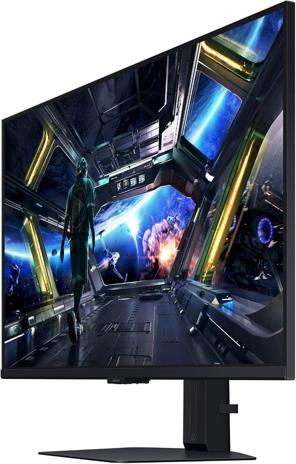 Samsung 32' Odyssey G7 (G70D) 4K UHD IPS 144Hz 1ms(GtG) Smart Gaming Monitor, G-Sync Compatible, AMD Freesync Premium, Vivid Colors, Adjustable Stand, Black Equalizer, LS32DG702ENXZA