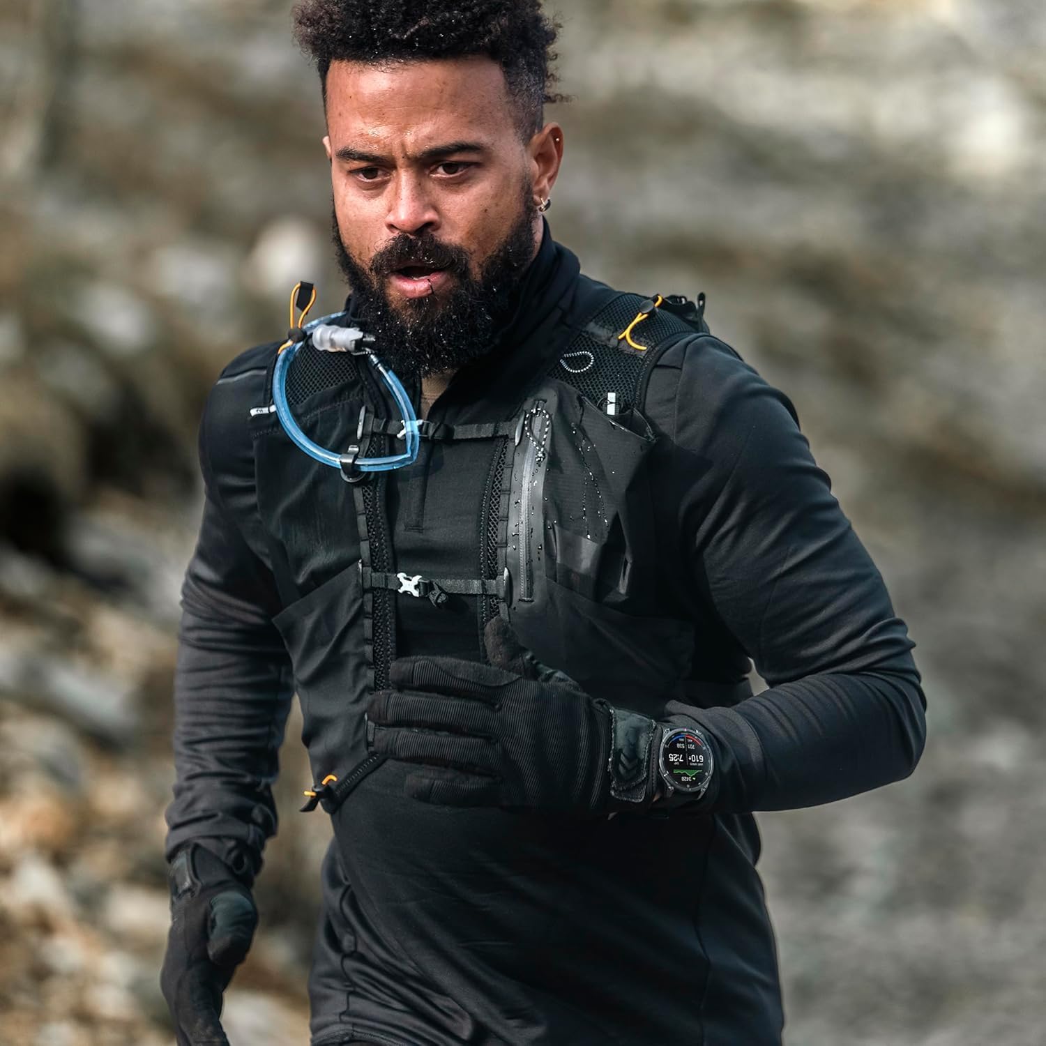Garmin fēnix® 8 – 51 mm, Solar,Sapphire, Premium Multisport GPS Smartwatch, Connect,Long-Lasting Battery Life, Dive-Rated,Built-in LED Flashlight,Carbon Gray DLC Titanium with Pebble Gray Band