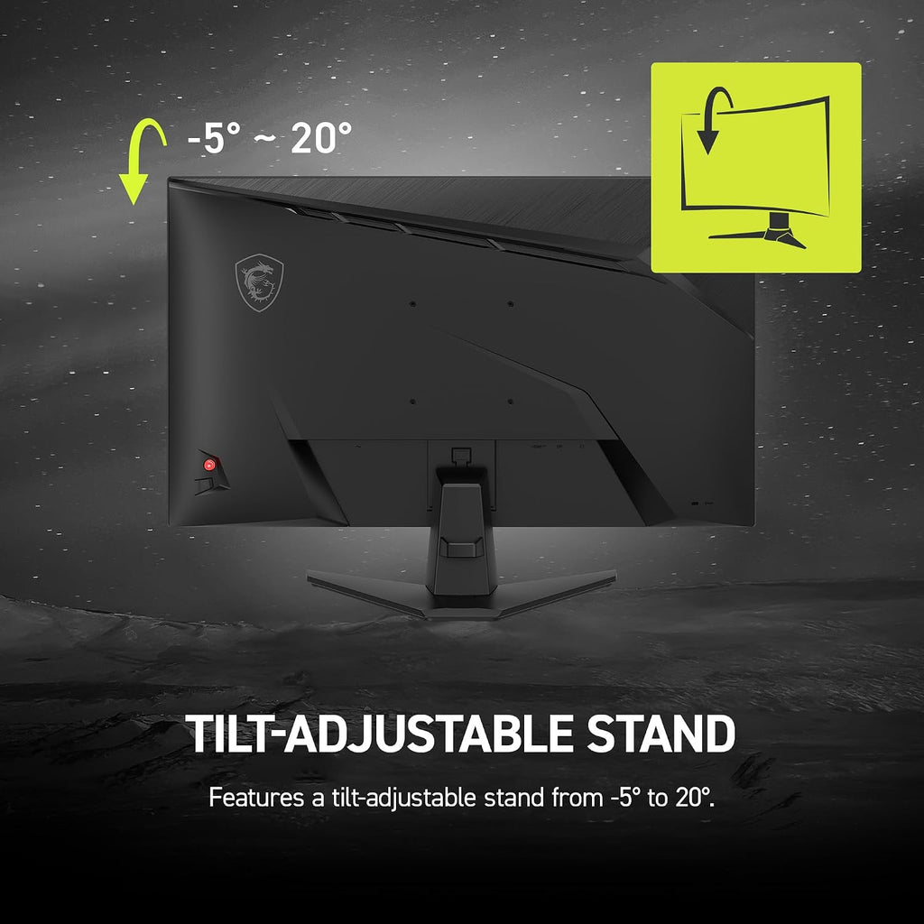 msi MAG 275CF X24 27-inch 1920 x 1080 (FHD) Gaming Monitor, 240Hz, Adaptive-Sync, HDR Ready, HDMI, VGA Port, VESA Mountable, Tilt, 4-Side Slim Bezel, 0.5ms, Black